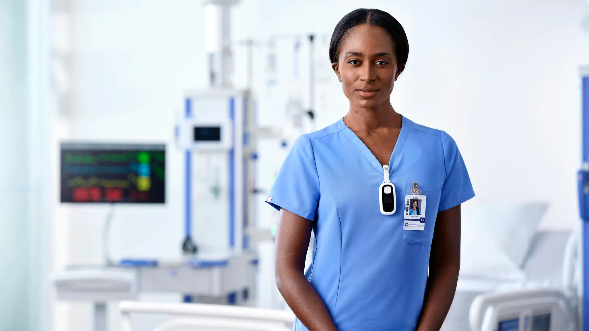 Nurse Standing in ICU